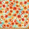 Fabric Hoffman Cream Poppy Flower Shoppe by the Quarter Yard W5477-224